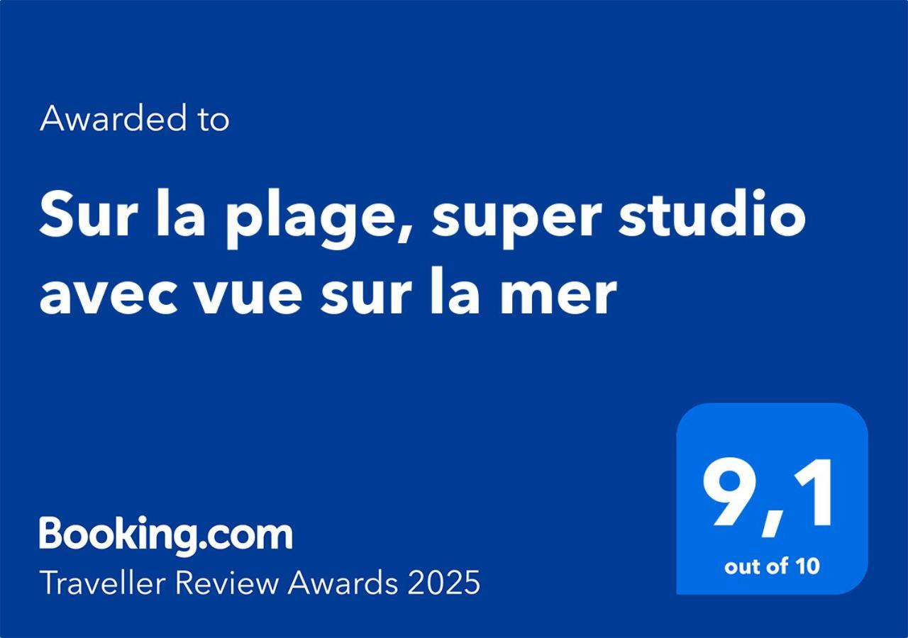 Sur La Plage, Super Studio Avec Vue Sur La Mer Plage dʼArgelès 외부 사진